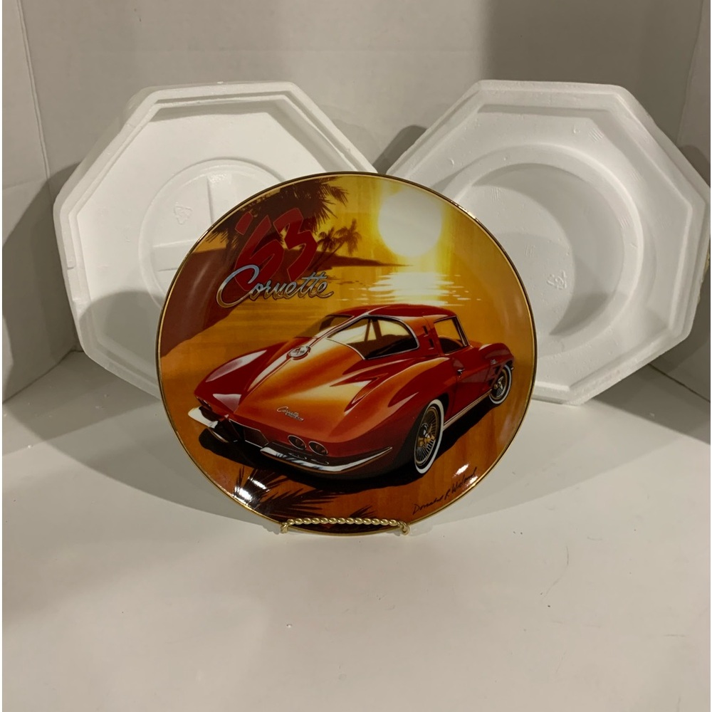 Franklin Mint 1963 Corvette Sting Ray Plate # JB5415